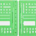 Eaasty 2 Pack Notebook Stencils Template Basic Stationery Notebook Accessories Calendar Stencils for Planners, Journaling DIY Scrapbooking, Habit Tracker, Weekly Spread, Drawing