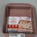 Farberware Nonstick Bakeware Baking Pan / Nonstick Cake Pan, Square - 9 Inch, Red