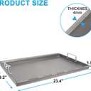 Full-Size Griddle Inserts for Weber Summit 400 Gas Grills, Flat Top Griddle for Weber Summit E-420/E-450/E-470/, Replace for 67550 Grates