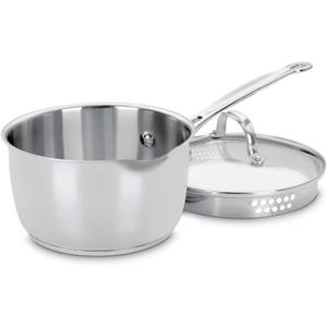 Cuisinart 719-18P Chef's Classic Stainless 2-Quart Saucepan with Cover,Silver