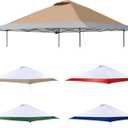 Replacement Cover Compatible with Coleman Oasis 13' x 13' Model:1606532, 2156426, 2156428 2157498, 2622040,Compatible with Core Equipment #40155,#40363,#40325,Canopy Cover ONLY, (Dark Oak)