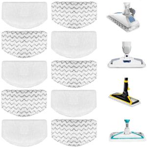 10 Pack 1940 1806 2685A Steam Mop Pads For Bissell Powerfresh Steam Mop Deluxe Pet Lift-Off Plus Slim Scrubbing Steam Mop Replacement Pad 1940A 2814 1544A 2075A Power Fresh Steamer Pad Refill Washable