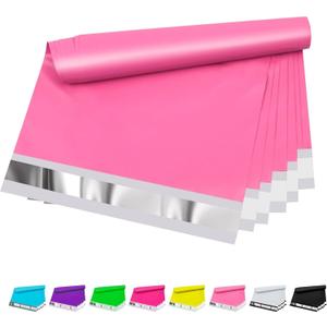 Poly Mailers 10x13 Inch 200 Pcs - Pink Waterproof Shipping Envelopes for Small Business with Tear Resistance and Self-Sealing Feature - Ideal Packaging Bags for Mailing, Shipping, and More