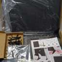 Urban Deco Portable & Adjustable Peg Board Display Stand | 17x13 Inch with 12 Hooks | Small Pegboard Quick-Setup, Metal Jewelry Organizer for Retail Stores, Craft Shows & Vendor Events (2-Pack, Black)