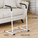 Couch Stand Assist Aid for Elderly, Sofa Chair Lift Assist Devices for Seniors Sit to Stand, Standing Aids & Supports, Pregnancy, Disabled, Floor Gap Height 1.4" Leg Gap 24", White