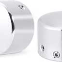 Front Axle Nut Covers, Axle Caps Compatible for Harley Davidson Dyna Sportster Softail Heritage Street Glide Road Glide Road King 2002-2023 Chrome