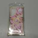 for Samsung Galaxy S25 Ultra Glitter Floral Case, Cute Colorful Retro Oil Painting Printed Flowers Butterfly Bling Sparkly Ring Kickstand Shockproof Women Girls Case for Galaxy S25 Ultra,Pink