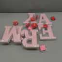 Roowest Marry Me Letters Light Proposal Decorations Set Includes 7 LED 6.3" x 5.5" Romantic Marry Me Sign and 1000 Rose Petals for Proposal Engagement Wedding Decor (Pink Light, Pink and Red)