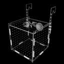 PINVNBY Acrylic Fish Breeding Box,Transparent Fish Isolation Box Acrylic Hatchery Incubator Tank with Suction Cups for Baby Fishes Shrimp Betta and Guppy5.9" x 5.9" x 5.9"