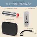 Portable Powerful Red Infrared Light Therapy Device w/5 LEDs 5 Wavelengths, ASWAYSUN Blue Light Healing Therapy Torch for Body Knee Hand Muscle Joint Pain Relief Near Infrared Light