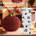 40 OZ Panda Tumbler with Handle.Panda Lover Cup Gift.40 OZ Unique Birthday Christmas Panda Tumblers Gifts for Women Men.