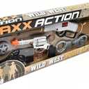 Maxx Action Wild West Cap Gun Set - 6Pc Cowboy Toy with Cuffs - Ages 5+, Large
