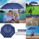 MRTLLOA Extra Large Golf Umbrella, 54/62/68/72 Inch Automatic Open, Oversize Double Canopy Vented Windproof Waterproof Sports Umbrellas for Rain