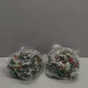 8 Pcs Mini Wreaths for Kitchen Cabinets 10 Inch Christmas Candle Rings Wreath with Artificial Red Berries Eucalyptus Leaf Table Centerpiece Decor for Front Door Wall Chairs Stairs Windows