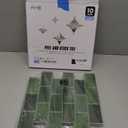 Art3d Peel and Stick Green Wall Tiles  12"x12" Thicker Design Backsplash, Self-Adhesive Tile for Kitchen & Bathroom Renovation