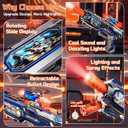 Spray Light Up Toy Gun with Sound Effects & Rotating Slide Display, Kids Toy Guns for Boys 3 4 5 6 7 Year Old for Indoor & Outdoor Play, Toddler Boy Toys Gifts for Birthday Halloween Christmas