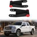 KUAFU 2-3 inch Rear Drop Lowering Leveling Shackles Compatible with Ford F150 2004-2014 2WD 4WD Adjustable
