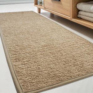 Coffee Long Bath Mats for Bathroom Non Slip Washable Bathroom Rugs Low Profile Quick Dry Ultra Thin Bath Mat Thin Shower Rug Fit Under Door, 17"  47" Coffee Long Bath Mats for Bathroom Non Slip Washable Bathroom Rugs Low Profile Quick Dry Ultra Thin Bath Mat Thin Shower Rug Fit Under Door, 17"  47"