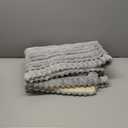 Sofa Couch Cover, Sofa Covers for Dogs Washable, Non-Slip Striped Sofa Slipcovers for Sectional Sofa, Sofa Cover Furniture Protector for L Shaped(Light Grey, 27.6"x 59")