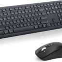 M9300 Wireless Keyboard Mouse Combo, Scissor-Switch Keys, 2-in-1 USB Receiver and Dual Bluetooth, Multi Device Silent Design for PC, Computer, Laptop, MacBook and iPad.