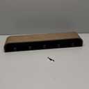 Kazai. Llavero 'Fyndig' | Diseo minimalista de gancho para llaves de Berln | Moderno soporte de pared para llaves con estante de madera | Llavero para pared como organizador de entrada | Nuez