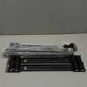 CDQL 2PCS Appliance Rollers Heavy Duty - Furniture Washing Machine Dolly - Black Extendable Washing Machine Dolly Bracket - 16 Wheels with Brake 661lbs Bearing Fridge Moving Base