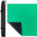 32.6"x32.6" Rubber Anti-Slip Playmat Mahjong Mat for Mahjong, Board Games, Dominoes, Tile Games Tabletop Cover Poker Mat Roll-up Game Mat with Carrying Bag (Green)