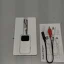 SoundSync Pro Bluetooth Transmitter & Receiver for Airplane, Easy Setup Bluetooth Audio Transceiver for 2 BT Devices, Volume Control, RCA for TV (White)