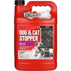 Animal Stopper, Dog & Cat Stopper, Liquid Animal Repellent, All Natural, Effective All Year Round, Safe for People and Pets, No Harsh Chemicals, Ready to Use, Cat & Dog Repellent - 1 Gallon