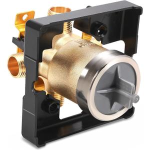 R10000-UNBX Universal Shower Valve Body Replacement Delta Faucet R10000 UNBX MultiChoice Bathtub and Shower Valve Body for Tub Faucet Trim Kits, Fits Single or Dual Function Delta Faucet Trim Set