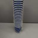 Lamosi 120 Pack 8 oz Disposable Coffee Cups, Insulated Corrugated Paper Cups, Kraft Ripple Wall Cups for Hot Beverage or Cold Drinks Office/Home/Party/Travel/Cafe (Navy)