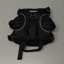 Rabbitgoo Dog Harness No Pull with 2 Leash Clips, Adjustable Soft Padded, Reflective Oxford No Choke Pet Vest with Easy Control Handle for Small Dogs, Black, S