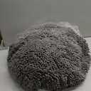 Muddy Mat Cloud K-9 Dog Beds for Small Dogs & Cats, Soft & Relaxing Round Dog Bed, Chenille Material, Removable Cover, Washable & Dryer Safe Grey Small(25'x25')