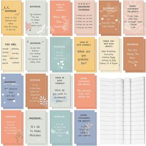 40 Pcs Mental Health Awareness Items Positive Affirmation Journal Bulk Notebook Self Care Notepads Mothers Day Gifts Bulk for Women Gratitude Inspirational Mental Health Items for Employee Coworker