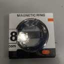 Magnetic Phone Grip for Magsafe, Foldable 360Rotation Kickstand Mag Safe iPhone Stand, Dual-Sided Magnet Finger Loop Cellphone Ring-Style Holder for Apple 17/16/15/14/13/12 Series&MagSafe Car Mount (Black)