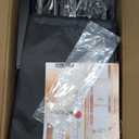 8.2 FT Wedding Arch Rectangle Stand Square Backdrop Stand, Extra Clamps to Table Rod Stand, Adjustable Photo Booth Background Kit, Balloon Arch Stand for Valentines Day Birthday Baby Shower Decor (Matte Black)