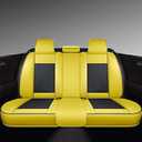 GXT Bench Seat Cover, Premium Faux Leather Bench Seat Covers for Trucks - Universal Fit for Most Sedans SUV Pick-up Truck, Durable for Long Lasting Protection(Yellow and Black)