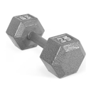 CAP Barbell 25lb Cast Iron Hex Dumbbell, Single