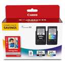 Canon PG-240 XL / CL-241 XL Genuine Ink Value Pack (2 Cartridges) with 50-Sheet Photo Paper, Compatible with MG2120/3120/4120/2220/3220/4220/3520/3620, MX372/392/432/452/472/512/522/532, TS5120