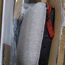 Signature Design by Ashley Havonplane Rustic Armless 25.63" Counter Height Upholstered Bar Stool with Foot Rest, Set of 1 Light Brown & Light Gray