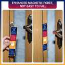 Kanayu 15 Piece Lockdown Magnetic Strips for School Door Frames Door Magnet Locks Devices Classroom Office Security Enhanced Layer Easy Smooth Latch Strips with PVC Cover(Classic)