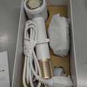 Tideway Hair Dryer, Blow Dryer with Diffuser, Ionic Professional High-Speed 1500W Low-Noise, 110,000 RPM Brushless Motor, Fast Drying, Travel Compact for Women & Men (Gold)