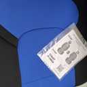 GIANT PANDA Waterproof Neoprene Front Seat Covers for Ram 1500(2019-2025) Crew & Quad Cab, Custom fit Big Horn, Laramie, Tradesman, Rebel, 2WD & 4WD, Foam Padded, Black & Blue