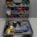 Orion Motor Tech Coolant Pressure Tester Kit, 33pc Master Coolant Vacuum Refill Kit with 23 Radiator Adapters, Radiator Cooling System Pressure Tester Kit with Vacuum Pump Vacuum Purge & Refill Tool )