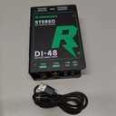 Direct Box with Dual 1/4” High-Impedance Stereo Inputs Di Boxes Support For Guitar/Bass Instruments Premium Direct Injection Active Di Box For Thru & XLR Outputs (Active Di Box)