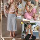 Halfchet 3 Pack Girls Capri Pants Wide Leg Baggy Cropped Sweatpants Kids Basic Casual Capris with Pockets for Ages 5-14