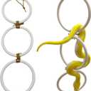 2 Pack Snake Climbing Rings for Ball Python Playground Climbing Toys for Corn Snake Enrichment Toys Snake Enrichment Climbing Rings