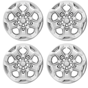 Wheel Hubcaps Compatible with Ford Fusion 2010 2011 2012; 17 inch Wheel Covers Set of 4 Pcs; AE5Z1130D (Silver)