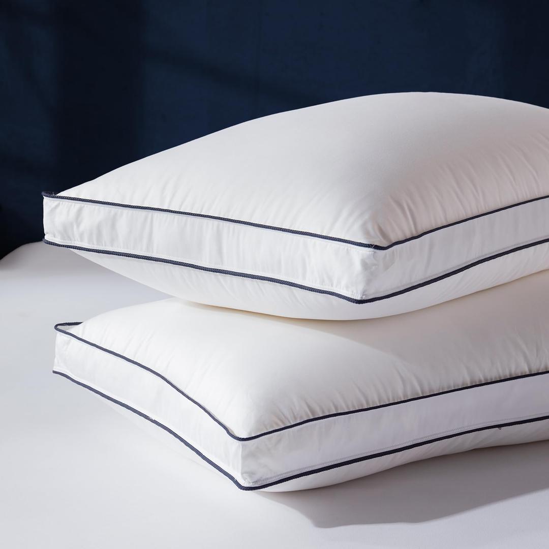 Decroom Goose Feather Down Fiber Pillow 20’’x28'' Gusseted Pillow 2 Pack