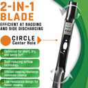 21" Mower Blades for Cub Cadet MTD Troy-Bilt 490-110-C198 42"Deck | Lawn Mower Blades, for Cub Cadet MTD Troy-Bilt 742-05177-L 742P05177-L 490-110-C198, Fit 42 in Deck XT1-LT42 ZT1-42 XT2-LX42